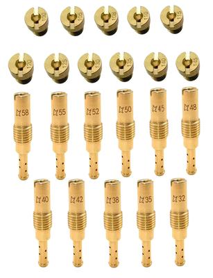 YAMAKATO Aftermarket 22pcs Carburetor Jet Kit 11 Main Jets 11 Slow Jets for Nibi