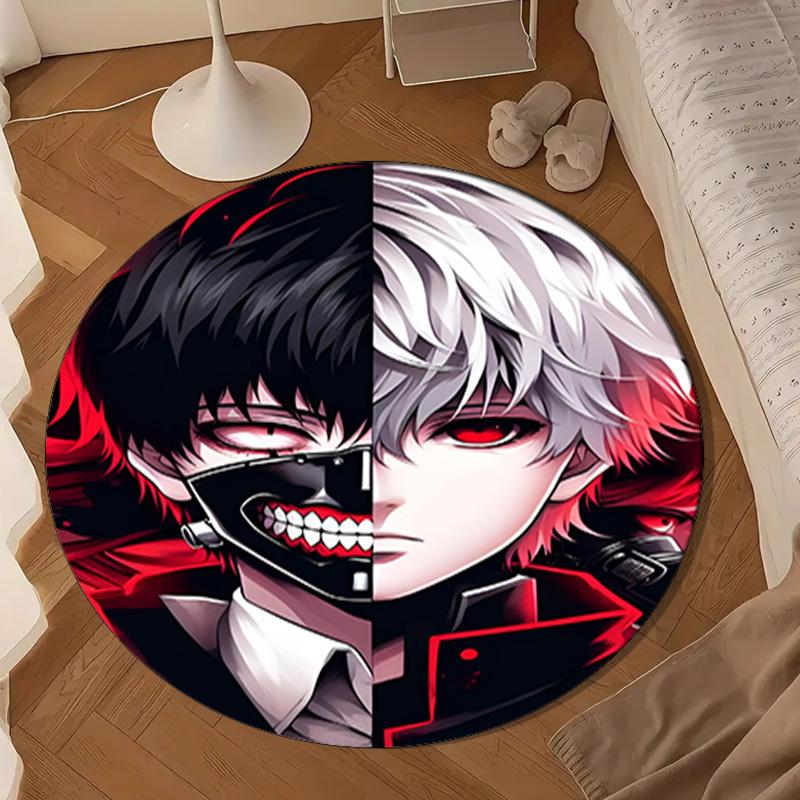Tokyo Ghoul Kaneki's Struggle Round mat Home Decor, Chair rug For livingroom,Bedroom, doormat home decor Birthday Gift Christmas Gifts