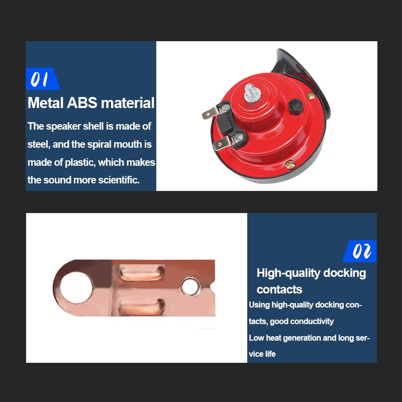2pcs 300DB Air Snail Car Horn 12V/24V Truck Lorry SUV RV Train Truck Boat Loud Camper Universal