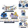 Space Theme Birthday Cake Topper With Rocket Flags For Party Decor
