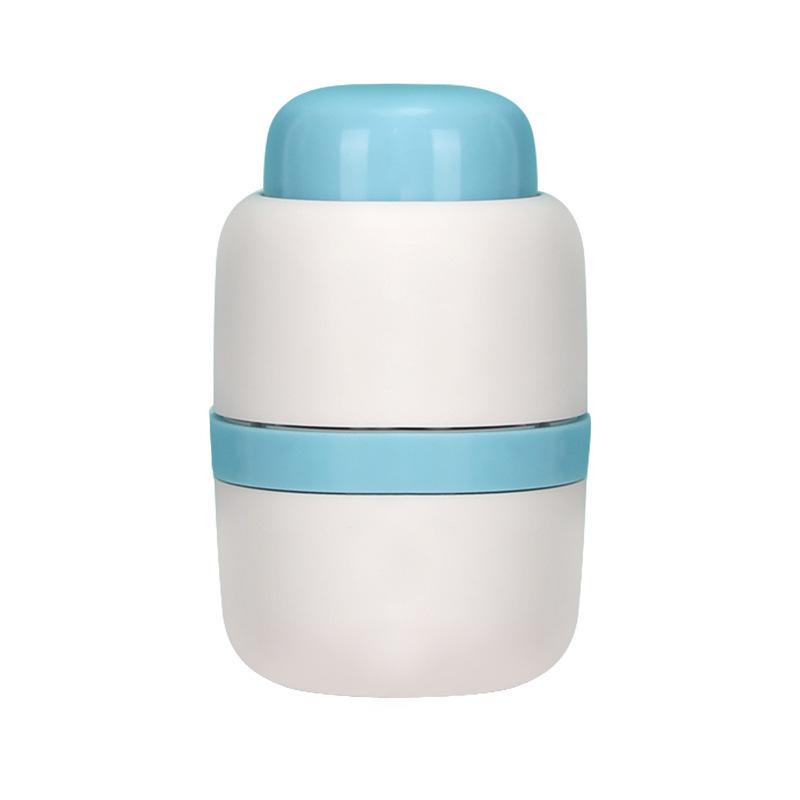 

Portable 2-in-1 Pill Box With Pill Cutter For Cutting Small Pills Or Large Pills In Half & Quarter Travel Pill Organizer Case синий