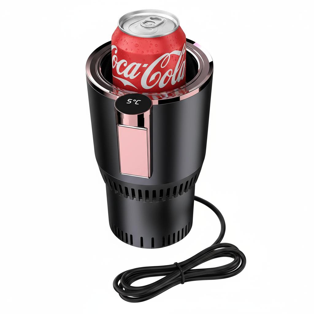 Portabicchieri per Auto Raffreddatore & Riscaldatore con Display Digitale, Porta Bevande Universale 12V Riscaldato/Raffreddato per Caffè
