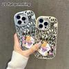 Phone Case: 2D Flat Design Suitable for iPhone 18 17 16 15 14 13 Pro Protective Case, Couple Style, Cute Heart Cat, Christmas and Halloween Gift
