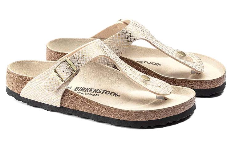 Birkenstock Gizeh Narrow Fit Sandals'Gold Python' Women's 1018665