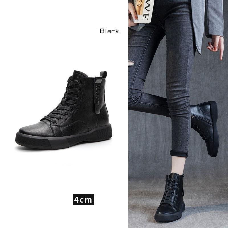 Women Fashion Thick-soled Martin Boots Fur Retro Ankle Boots Soft-soled Women Short Boots 43 4960₽