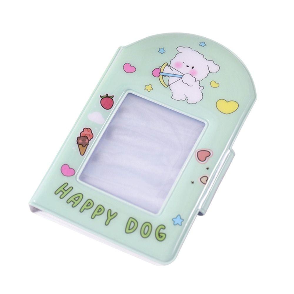 Creative Cute Puppy Card Album PVC with 16 Internal Pages Photocard Binder 3 Inch Mini Idol Card Collect Book