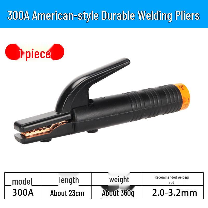 500A/800A Industrial-Grade European Style Non-Scalding Electric Welding Rod Holder Pliers, Anti-Drop Design
