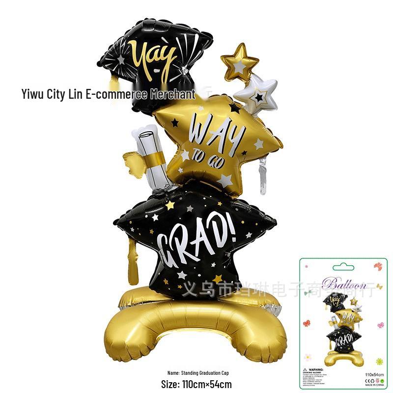 Graduation Season Owl & Panda Balloons - Aluminum Film Decorations