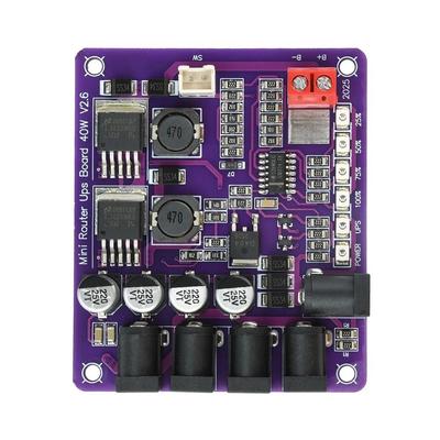 Power Supply UPS Board 40W Power Step-Up Down Board Professional Mini Router UPS  Router
