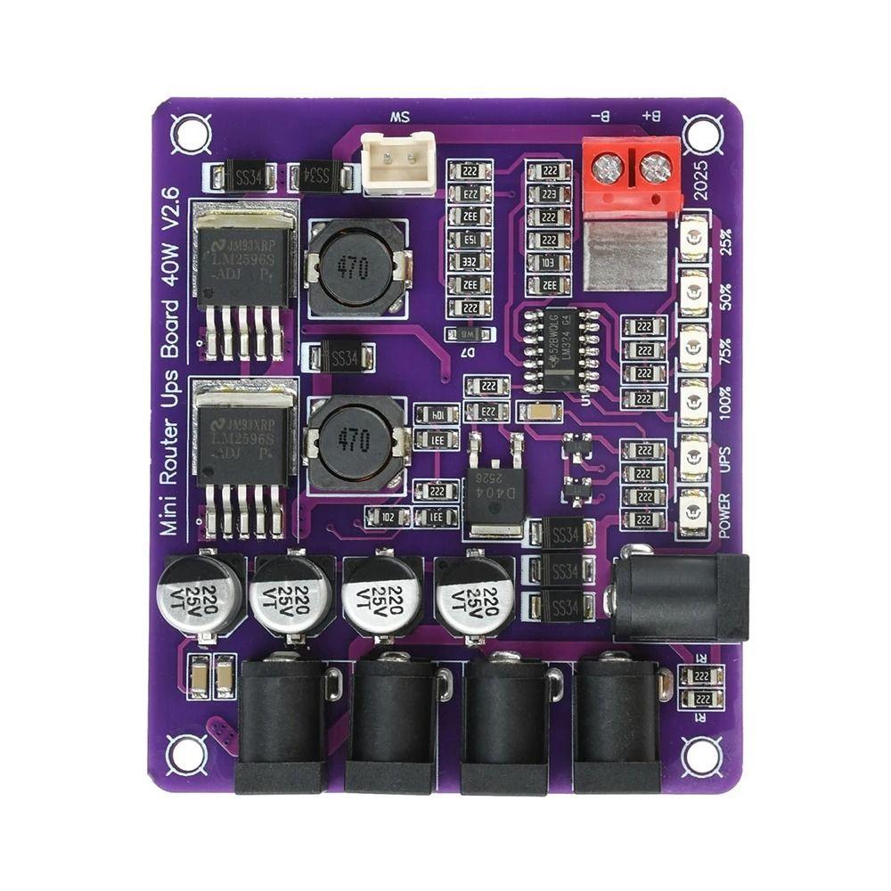 Power Supply Mini Router UPS 40W Power Step-Up Down Board Professional UPS Board  Router