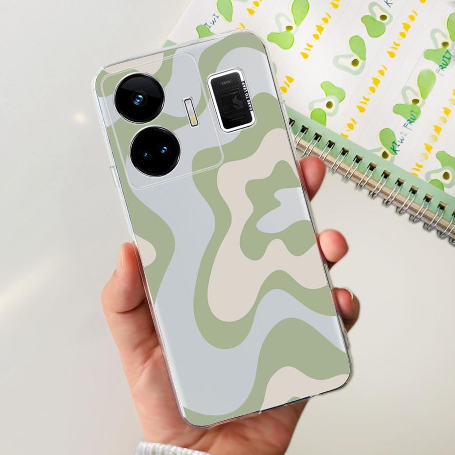 Fashion Pattern Phone Case For Realme GT Neo 5 GT3 240W Soft Silicone TPU Back Cover For Realme GT3 GT Neo5 RMX3706 RMX3709
