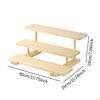 Display Rack Wooden Riser Stand Decoration Practical Desk Figurines Table