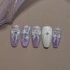 Nail Art Sticker Jelly Chic Bowknot Silk Ribbon nail Stickers Self-adhesive Nail Ribbon Sticker Dressy Manicure Decals ZJT23