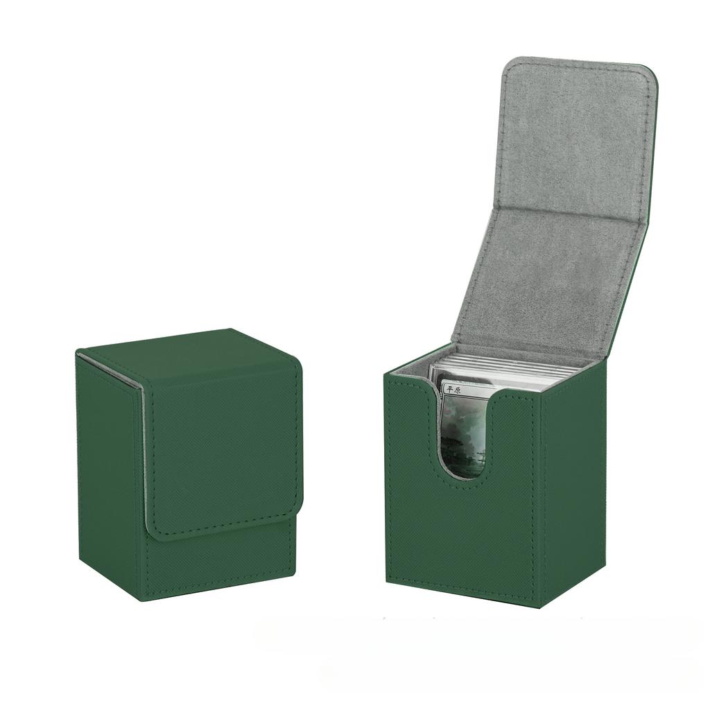 100+ Trading Card Deck Box PU Leather Gathering Card Toy W/ Magnetic Closure Game Cards Storage Game Card Case Protector