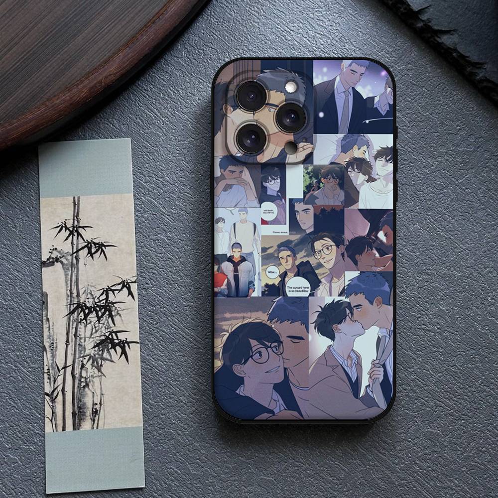 Here U Are Anime Phone Case For IPhone 17,16,15,14,13,12,11 Plus,Pro,Max,XR,XS,X,7,8 Plus,Mini Black Silicone Soft