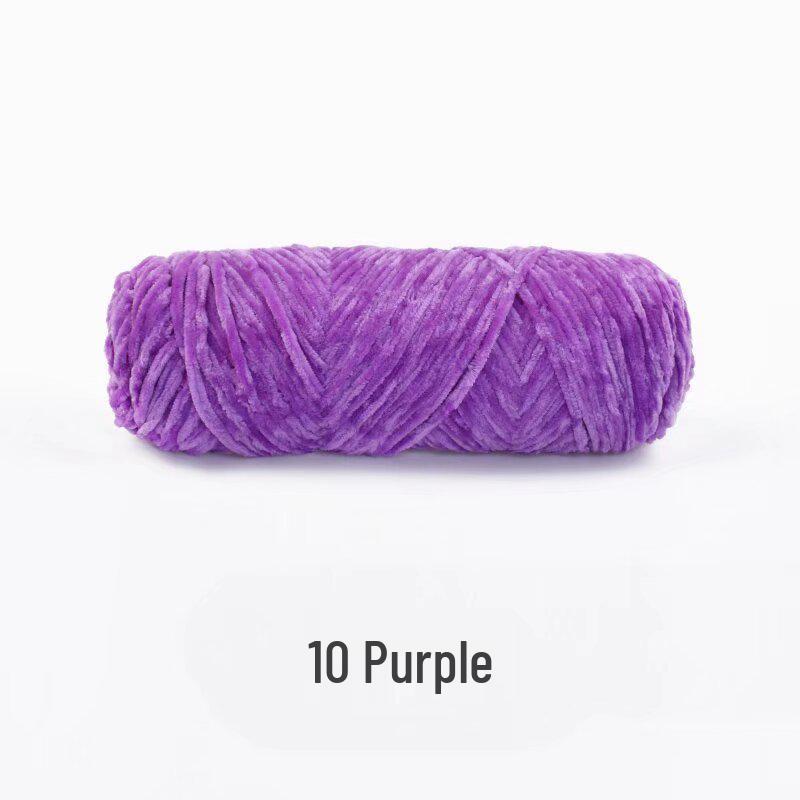 Handmade Chenille Yarn Ball: Velvet Thick Crochet and Knitting Material