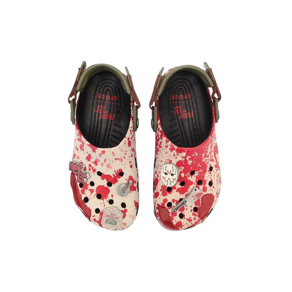 Friday The 13th x Crocs Classic Clog Horror Pack - Jason Unisex Sneakers Tan Red Green 212073-90H