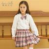 David Bella Girls' Shirt Autumn Dress Medium Sized Children's Shirt Children's Top JK Shirt Children's Long Sleeve