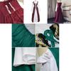 Elegantes Damen Vintage Renaissance Mittelalter Langes Kleid Mit Ausgestellten Ärmeln Und Schnürdetail