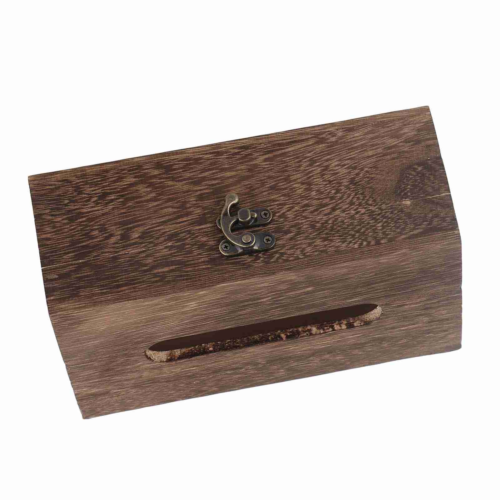 

1Pc Wooden Retro Tissue Box Paper Napkin Holder Case Home Car Decor #1 22*12*10cm