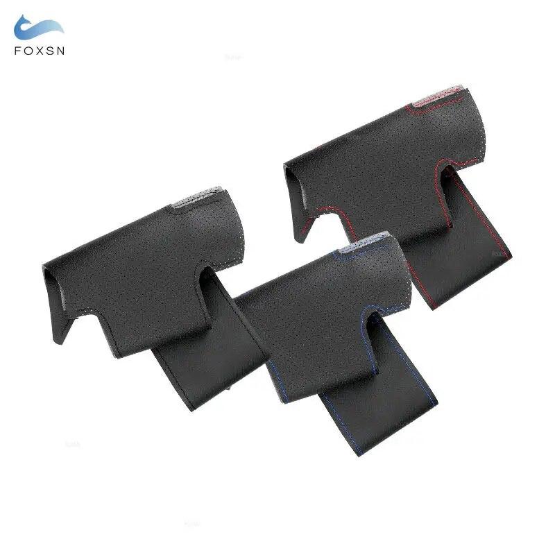 Husa din piele moale perforata pentru Hyundai Sonata 10th Elantra 7th Hand Cusut Interiorul Volanului Masinii