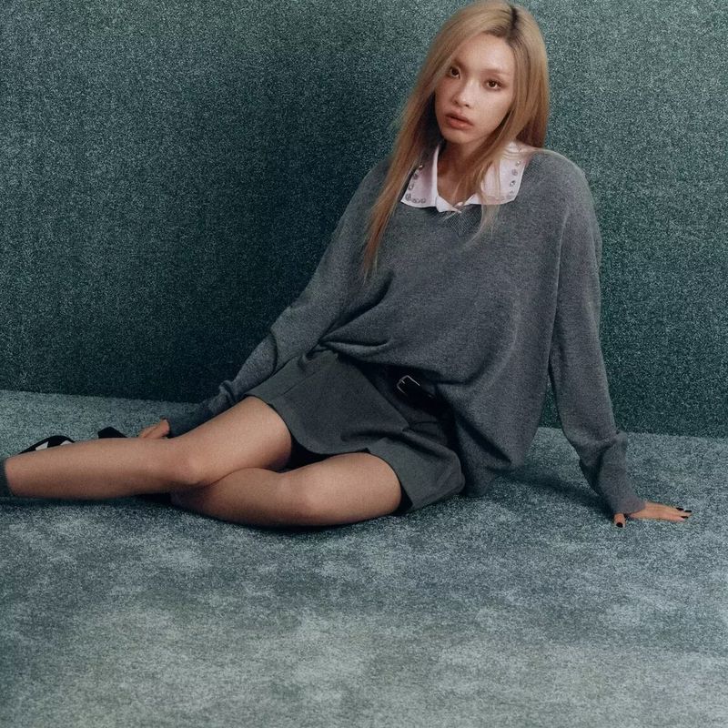 Za New Fall Women's Clothing 2025 Fashion Style Export Fashion All-Match Blend Loose Knitwear 2893115