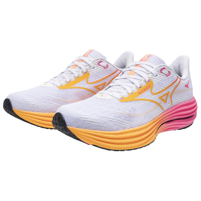Mizuno Wave Rider 29 Fashion Comfortable Breathable Running Shoes Unisex Sneakers White Orange Pink J1GC259302