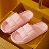 Fashion 2024Women's Soft Sole Cloud Slippers for Home Non-slip Bathroom Slippers Women Summer Thick Platform Sandals Flip Flops Woman