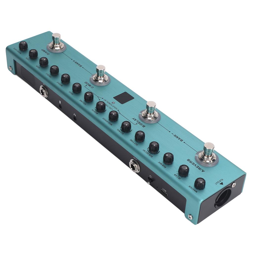 Digital Electric Guitar Effector Multi Effects Pedal Processor with 36 Editable Presets Reverb Delay MOD AMP