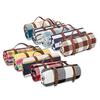 Picknickdeken Drie lagen Faux lederen handvat Vochtbestendig Draagbaar Verdikt Multifunctioneel Winter Warm Plaid Campingmat Buitenbenodigdheden
