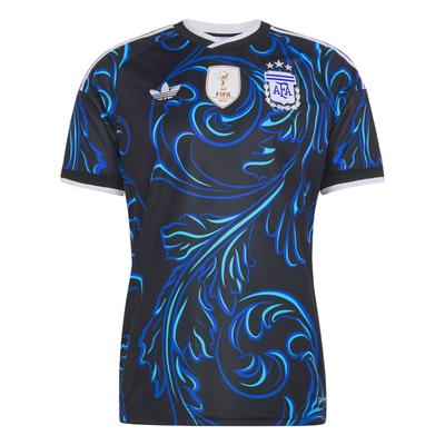 Argentina 26 Away Jersey Asia Sizing 'Black Lucid Blue' Men's JM8395
