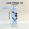 1PC Heart Butterfly Silhouette 750ml Color Plastic Sports Water Bottle Leakproof Flip Straw Lid Suitable for Sports Office Home Use