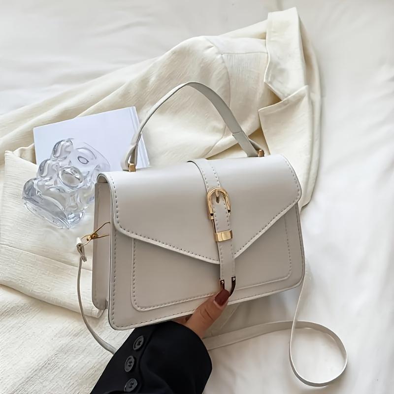 An Elegant Women'S Crossbody Bag, Suitable for Women And Men, Single-Color Crossbody Bag, Adjustable Shoulder Strap, Zipper Closure