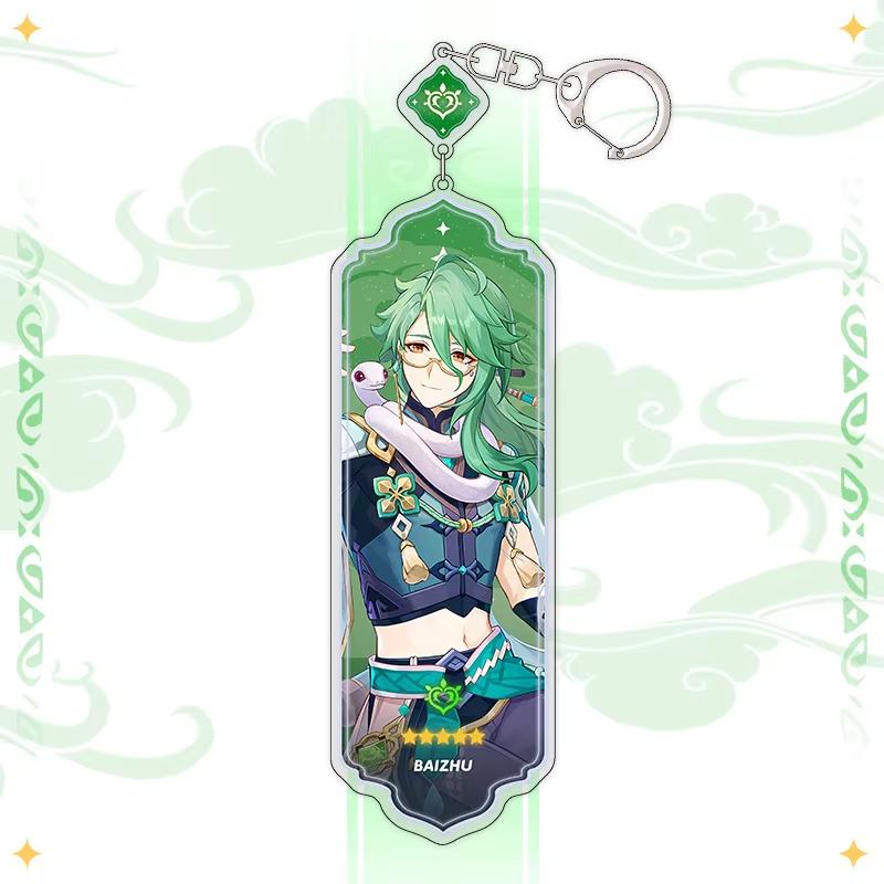 Portachiavi Anime Linnea Flins Durin Mualani Furina Arlecchino Accessori Portachiavi Genshin Impact Ciondolo Carino per Borsa Portachiavi Regalo