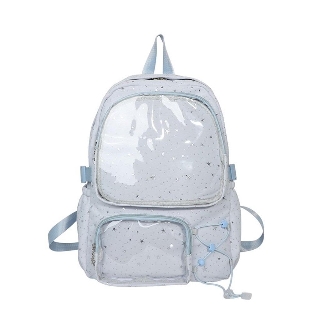 Oxford Stoff Stern Rucksack Druck Transparent Itabag Lässiger Nylon Rucksack Damen