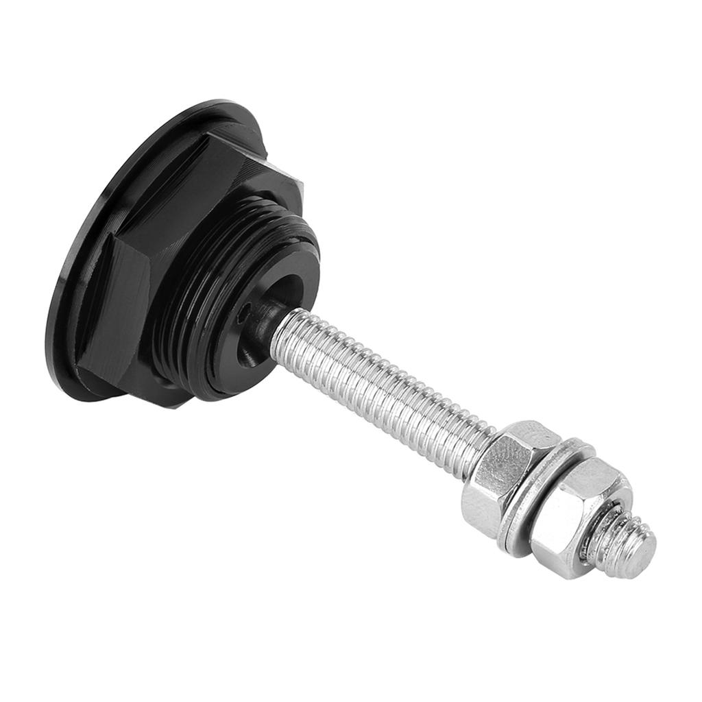 Engine Bonnet Push Button Hood Car Quick Pin Lock Clip Kit Sliver