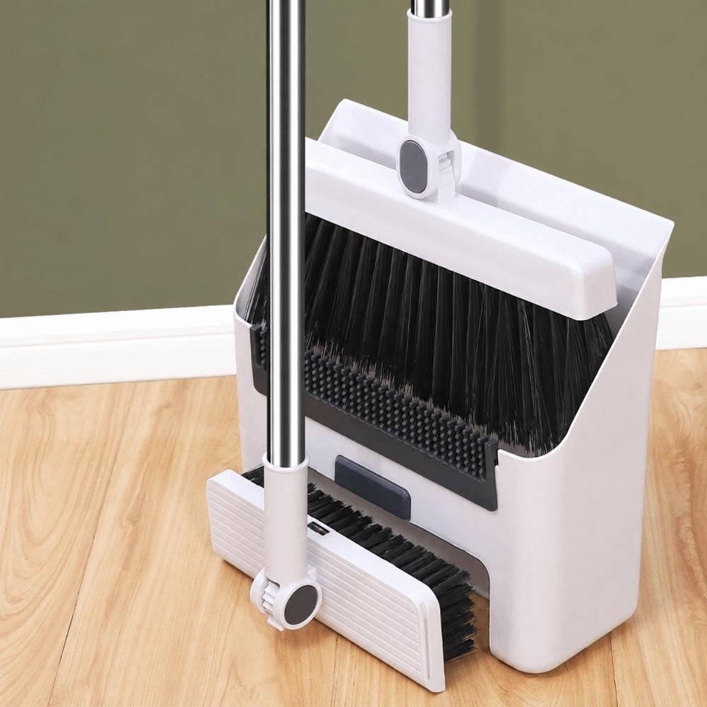 3-in-1 Cleaning Brush Set Long Handle Household Cleaning Set Practical Folding Broom Set Household