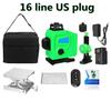 12 Line/16 Line 360° 4D Green Light Laser Level Digital Self Leveling 6000mAh 360° Rotary Measure