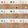 Ensemble de 3 paires d'anneaux d'oreilles floraux en acier inoxydable Fashion pour femmes Plaqué Or 18K Huggie Piercing Cartilage Bijoux boucles d'oreilles