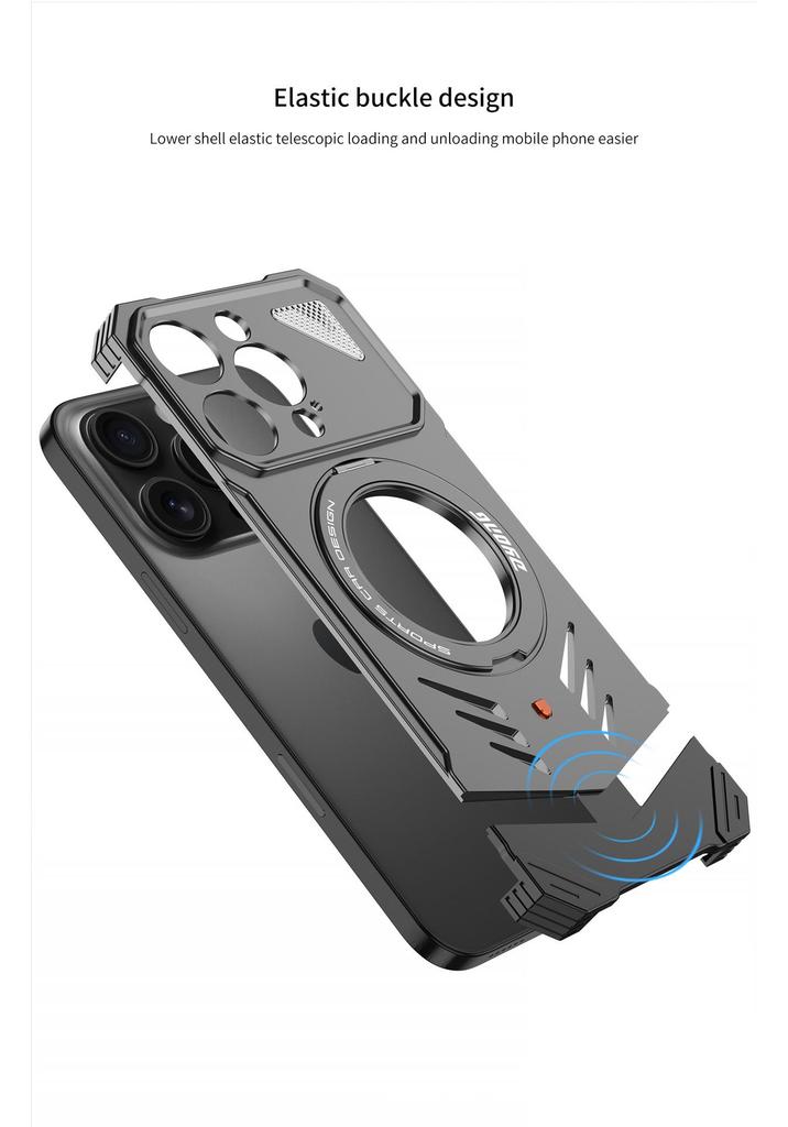 Borderless Metal Snap-Buckle Case for iPhone 17/16/15 Pro/Pro Max
