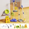 Set Curățenie pentru Copii Mici Jucărie de Curățenie pentru Copii Include Perie de Praf Mop Burete Mătură Făraș Pânză Set de Joacă de-a Treburile Casnice pentru Băieți Fete Vârste 2-5