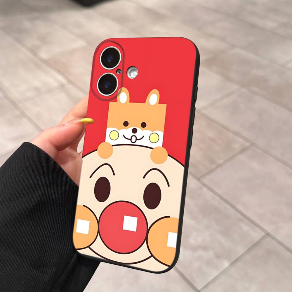 1pc Cartoon A-AnpanmanS Anime Phone Case For Iphone 17 Air 16 15 14 13 12 11 Pro Max 16 15 14 Plus TPU Soft Case