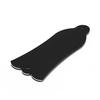 2 Holes Bell-Shaped Pvc Truss Rod Cover Plate Scroll Plate For Guitar Black