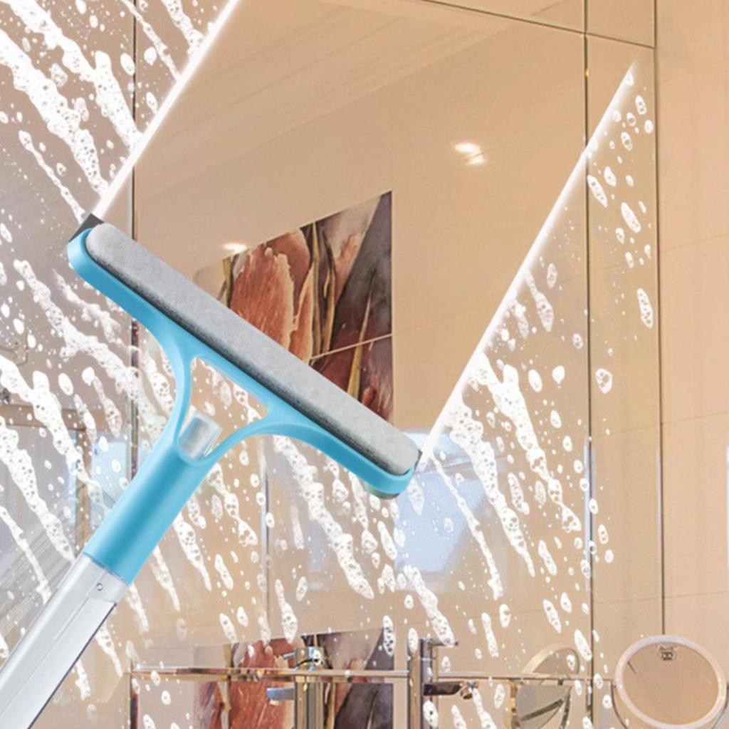3in-1 Silicone Shower Squeegee Wiper Hand-held Spray Window Wiper With Nozzle Watering Can Bathroom Mirror Glass Cleaning Tool
