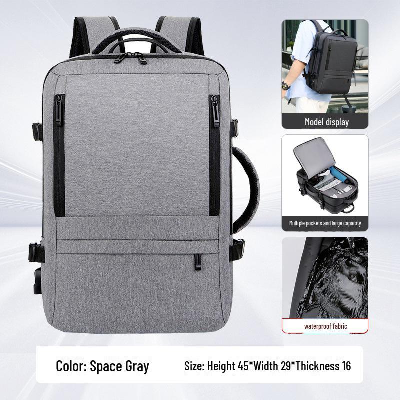 Špičkový vodotěsný batoh pro podnikání, cestování a dojíždění - Unisex módní design pro notebooky a běžné nošení