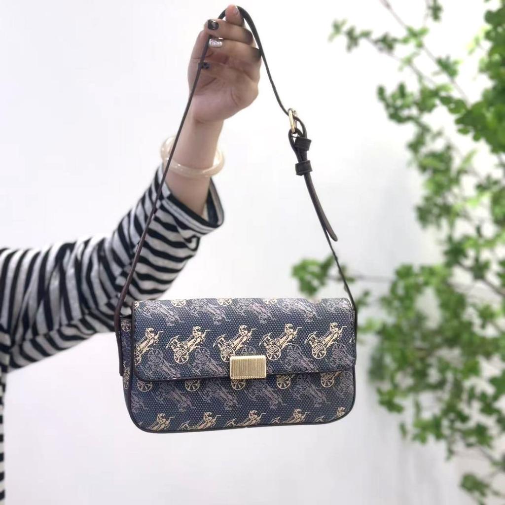 Fashion Versatile Simple Carriage Print Bag Designer High-Quality Underarm 2025 Women's Single Shoulder Crossbody Bag