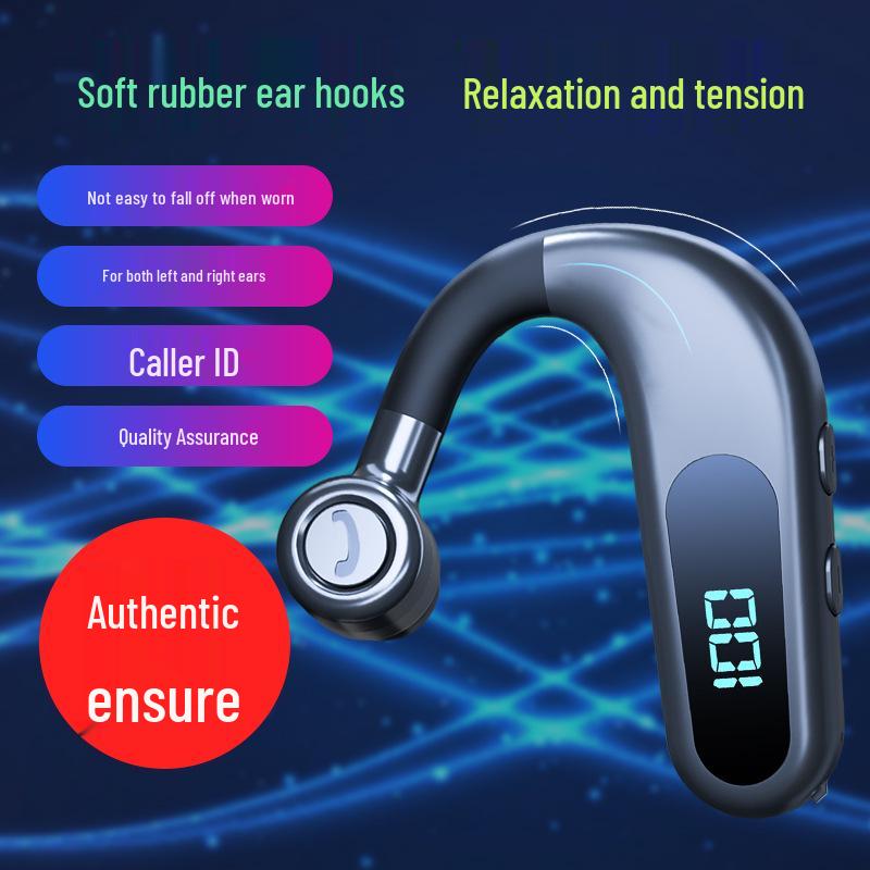 New Wireless Bluetooth Over-Ear Headset with Digital Display, Long Battery Life, and Large Standby Capacity