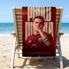 Dyba-la Celebration Beach Towel - Soft, Absorbent Microfiber, Lightweight, Ideal for The Beach, Parties, Travel, Camping fan gifts