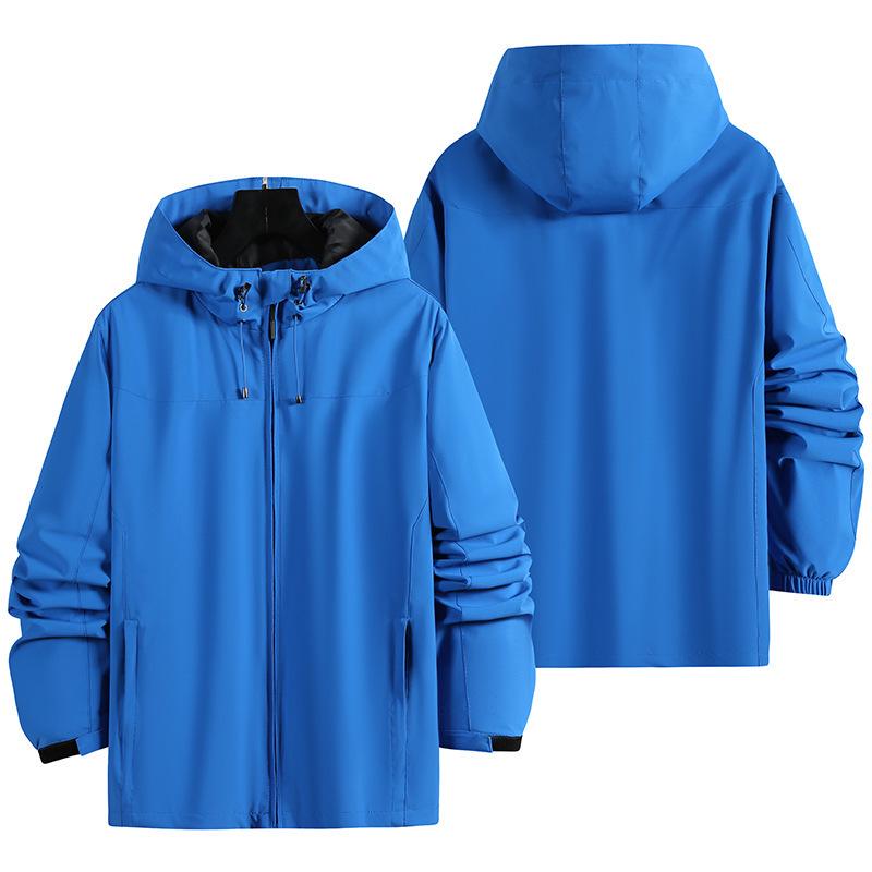Men's Hooded Sports Jacket: Spring/Autumn Loose Fit, Outdoor Leisure, Windbreaker for Couples