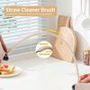 2Pcs Silicone Straw Cleaner Brush, 9.84in Reble Straw Cleaner with Bendable Steel Core, Extra Long Soft Bottle Brush for Clearing Glass Straws,